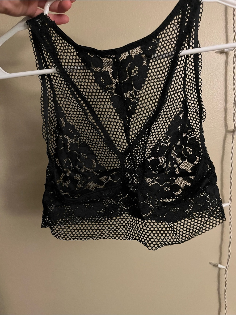 Black Lace Mesh Bralette